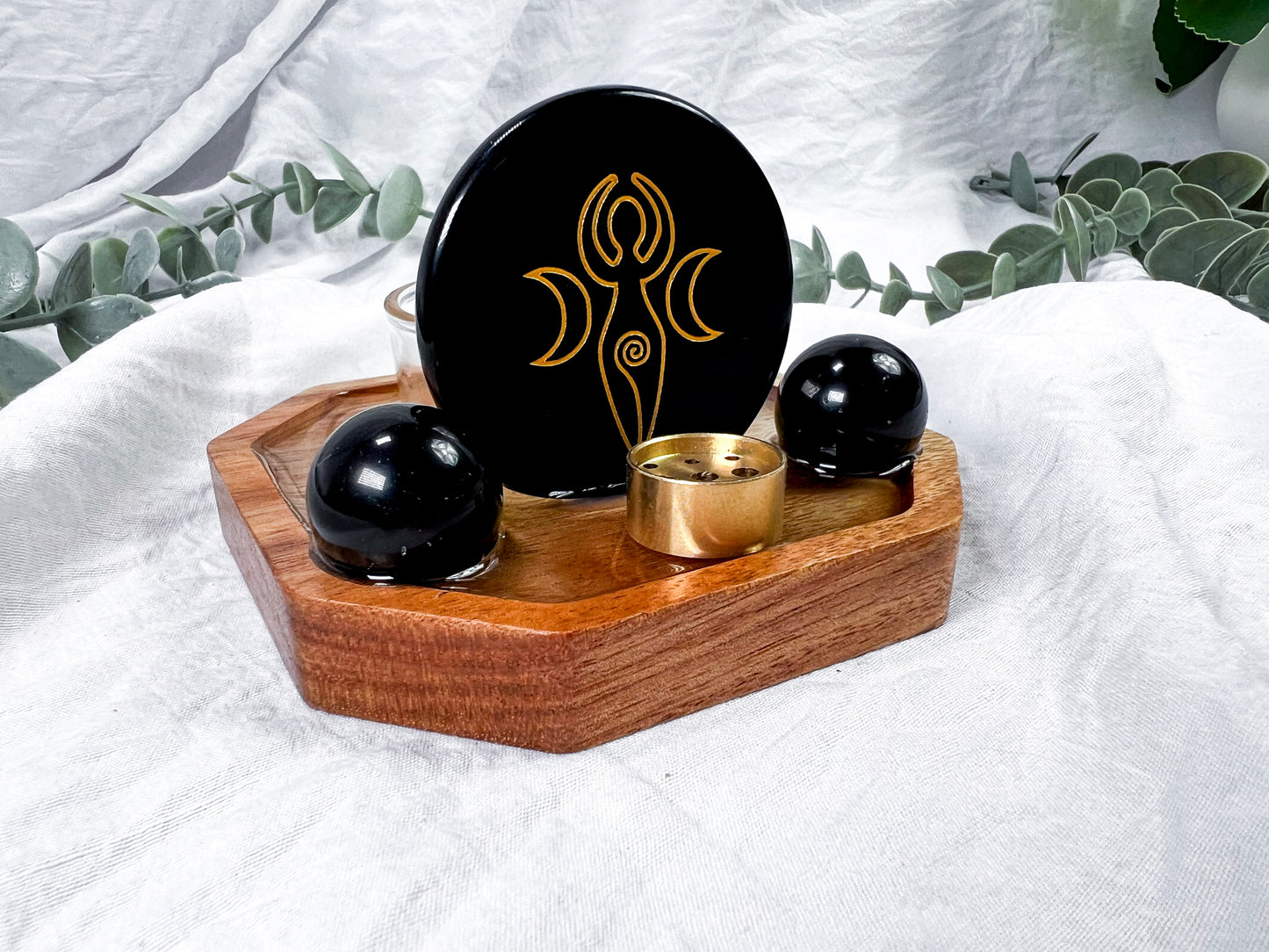 Obsidian Nightbriar | Mini Coaster Altar