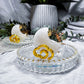 Clear Quartz Moon Tarot & Incense Holder | Crystal Tarot Card Stand | Altar & Meditation Decor