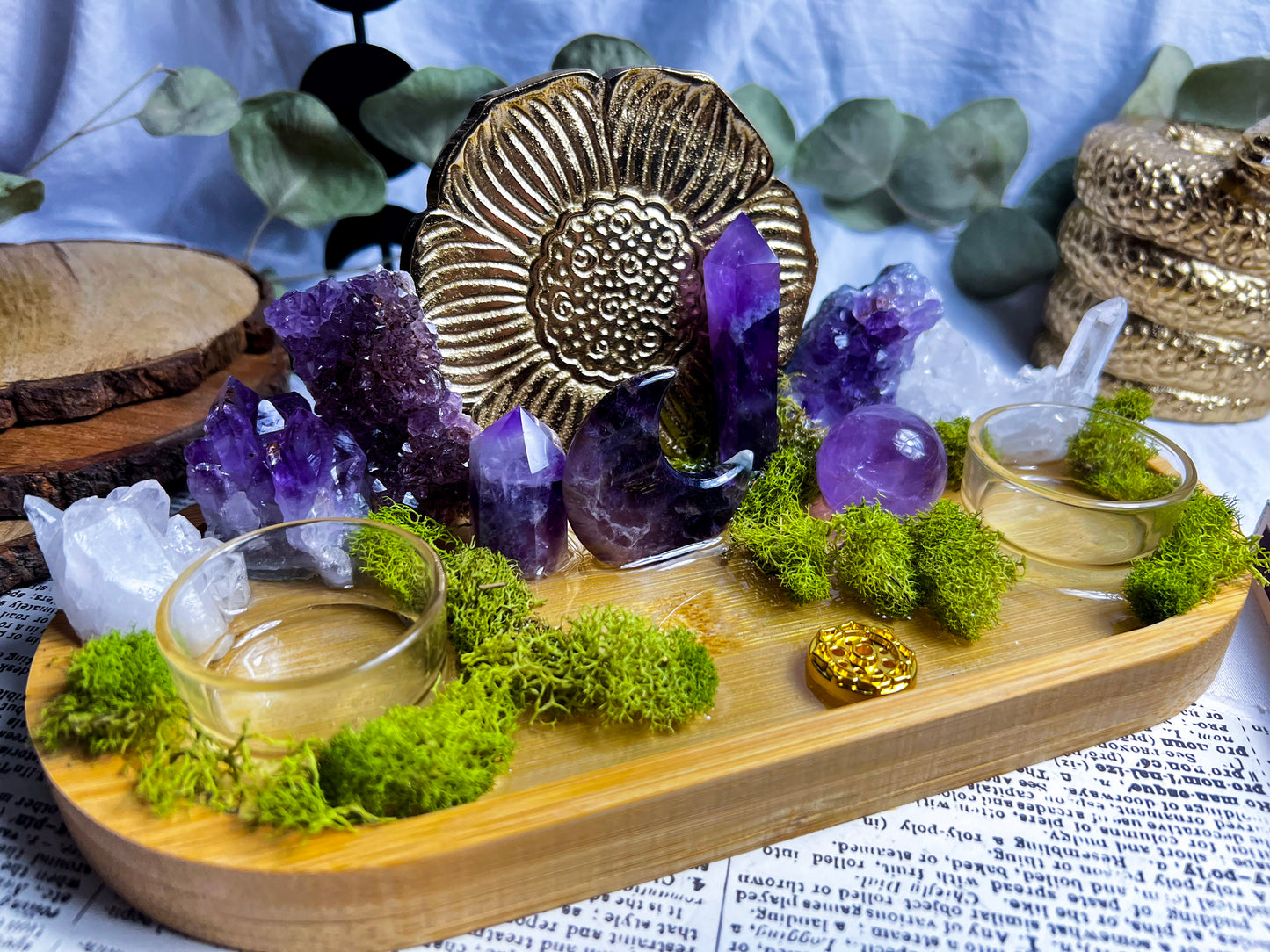 Amethyst Mystic | Incense + Candle Holder