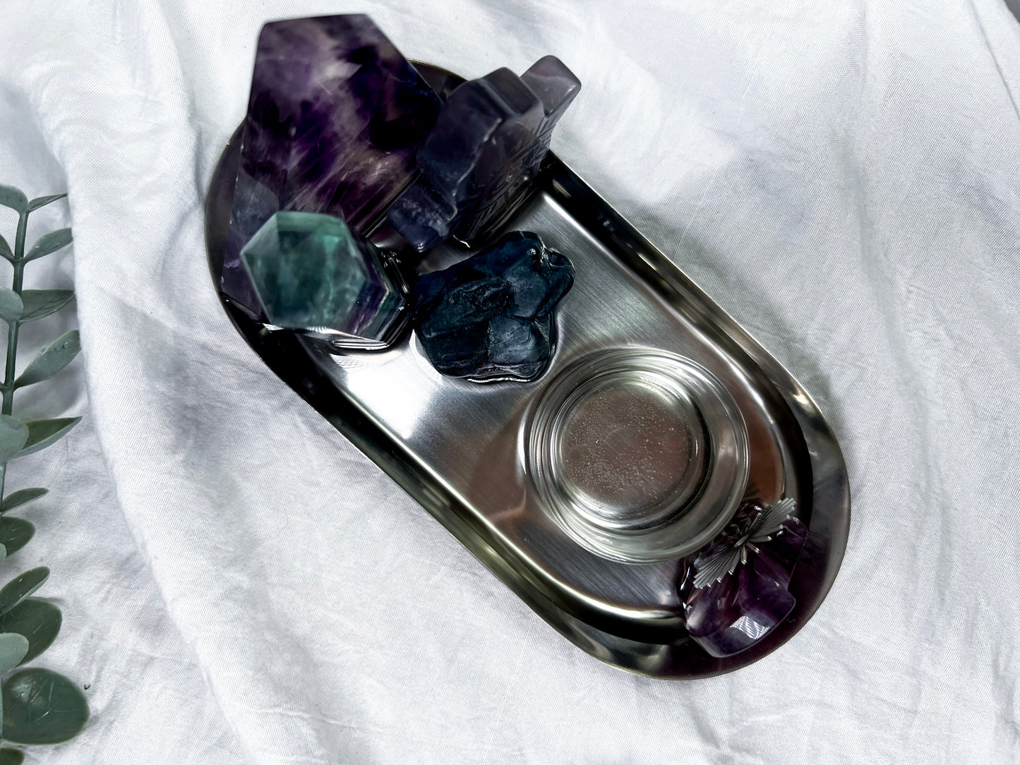 Fluorite Shadow | Silver Tray Altar