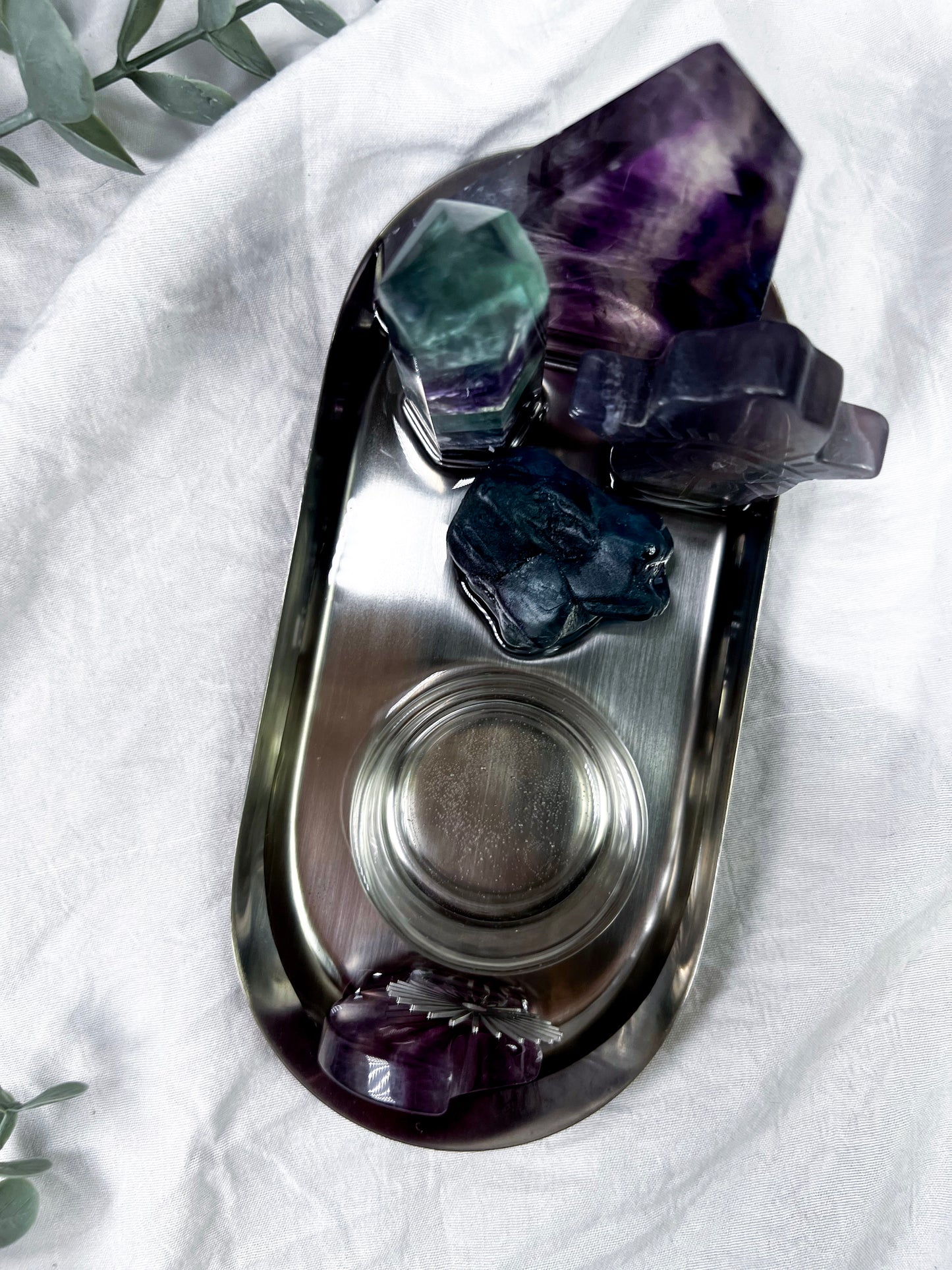 Fluorite Shadow | Silver Tray Altar