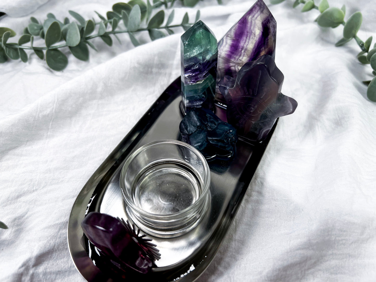 Fluorite Shadow | Silver Tray Altar