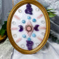 Celestial Devotion | Rose Quartz, Amethyst and Aquamarine Crystal Wall Hanging