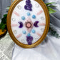 Celestial Devotion | Rose Quartz, Amethyst and Aquamarine Crystal Wall Hanging