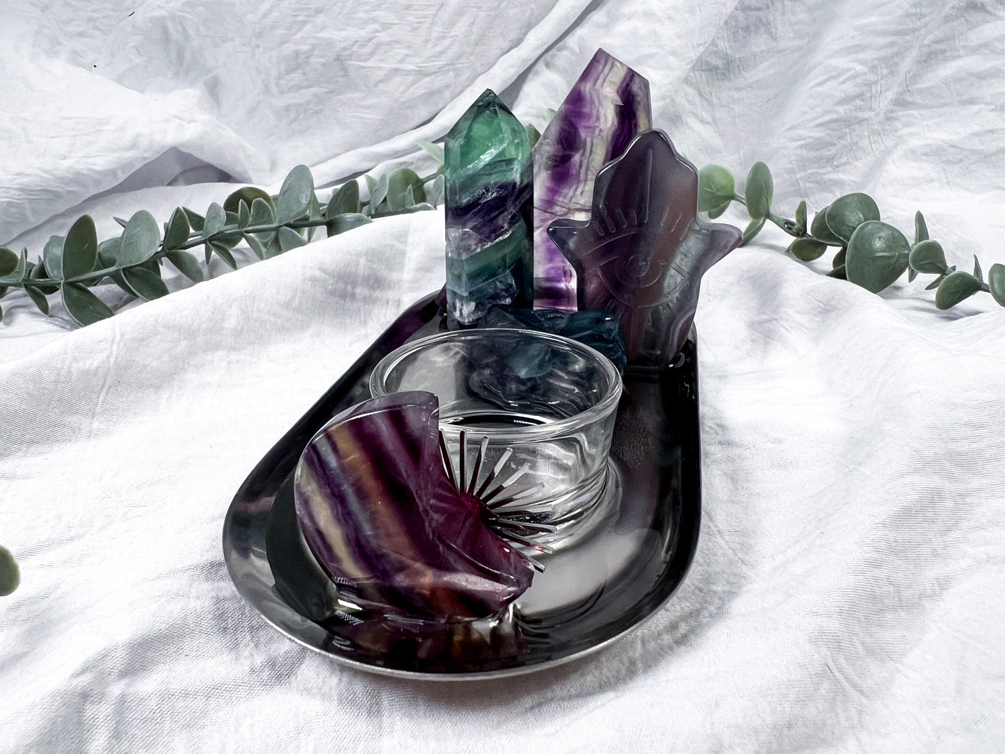 Fluorite Shadow | Silver Tray Altar