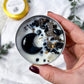 Warded: Protection Travel Candle with Obsidian, Smoky Quartz, and Tobacco Bay Leaf Scent for Energy Shielding and Grounding
