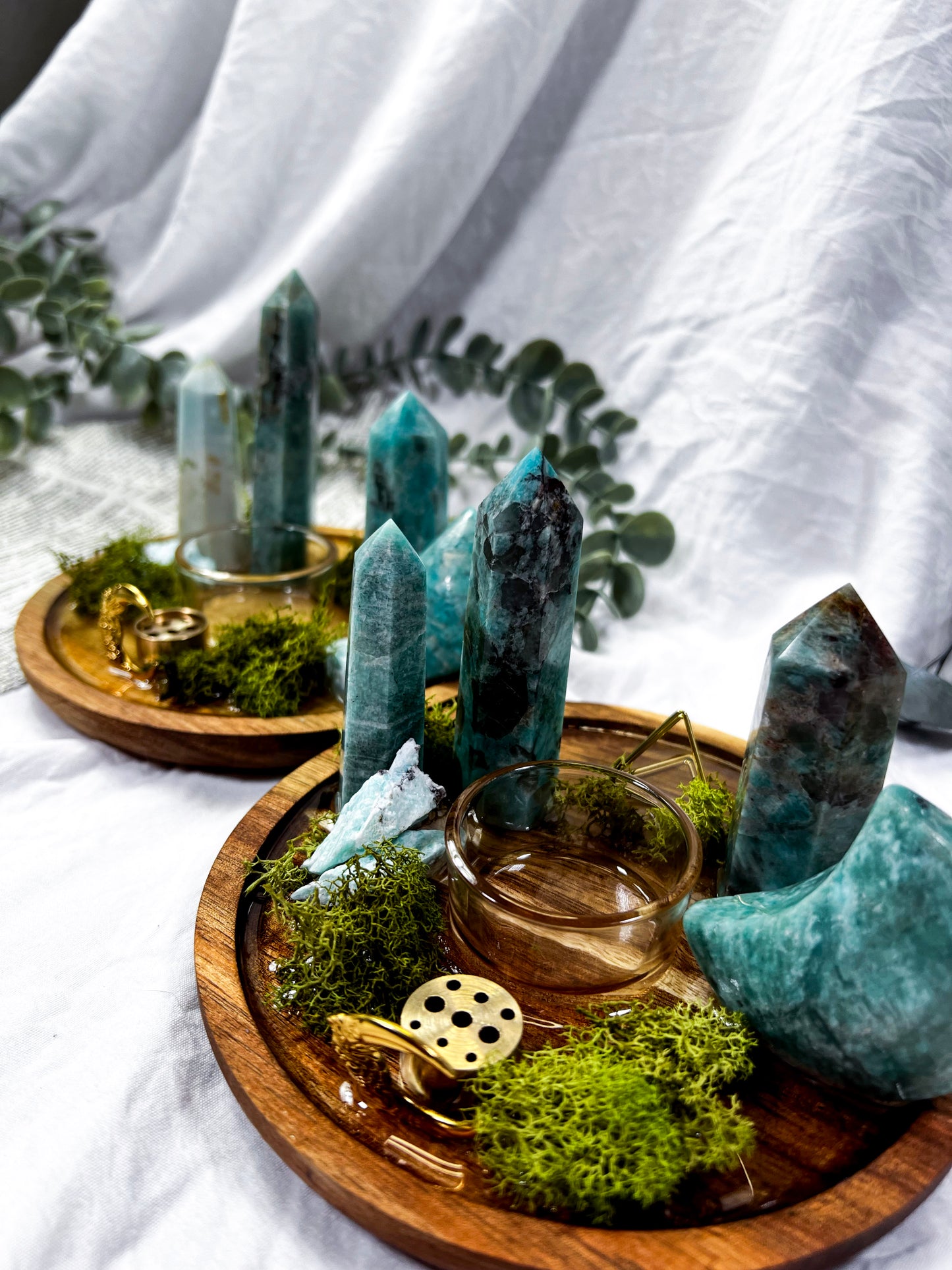 Amazonite Orbit | Round Crystal Altar