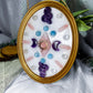 Celestial Devotion | Rose Quartz, Amethyst and Aquamarine Crystal Wall Hanging