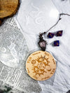 Divination Set with Pendulum Rune Dice and Pendulum Board | Black Rune Bag Intuition Kit