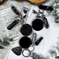 Scrying Keychain for Protection and Divination | Obsidian Pendant, Black Salt, Charm and Spell Vial