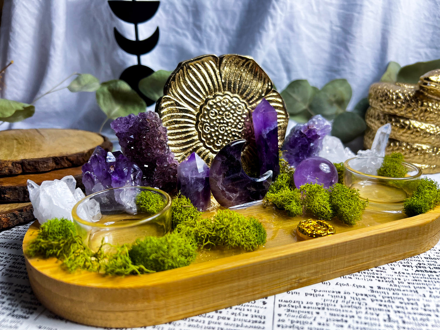 Amethyst Mystic | Incense + Candle Holder