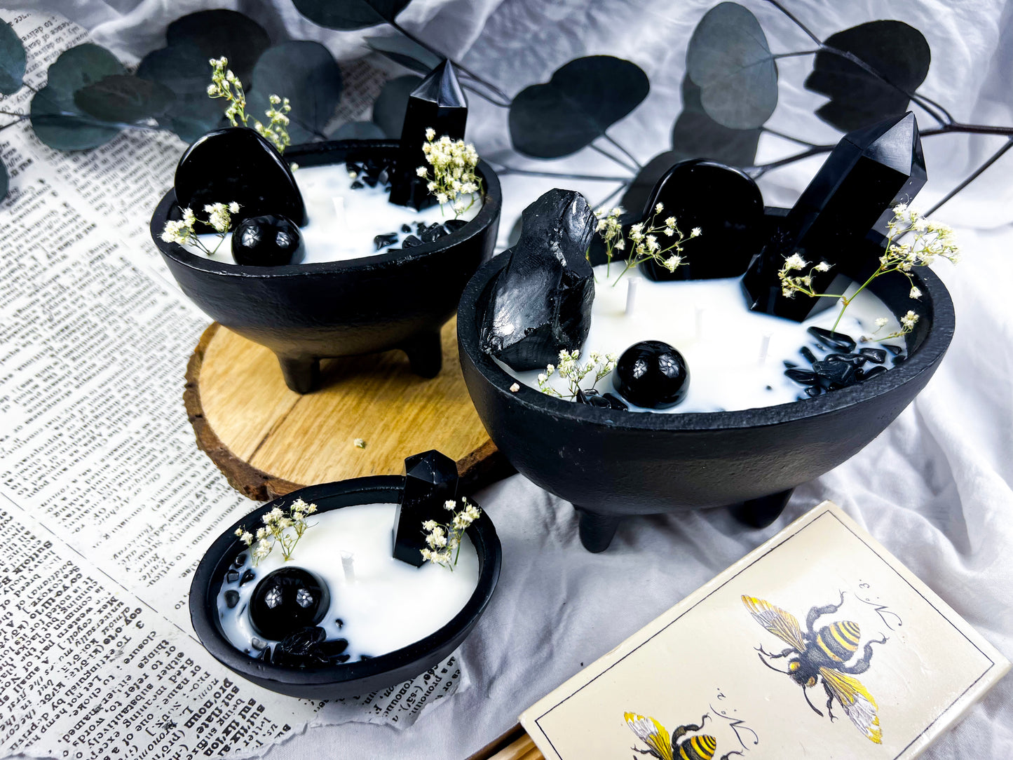 Hexed Heather | Cast Iron Cauldron Candles