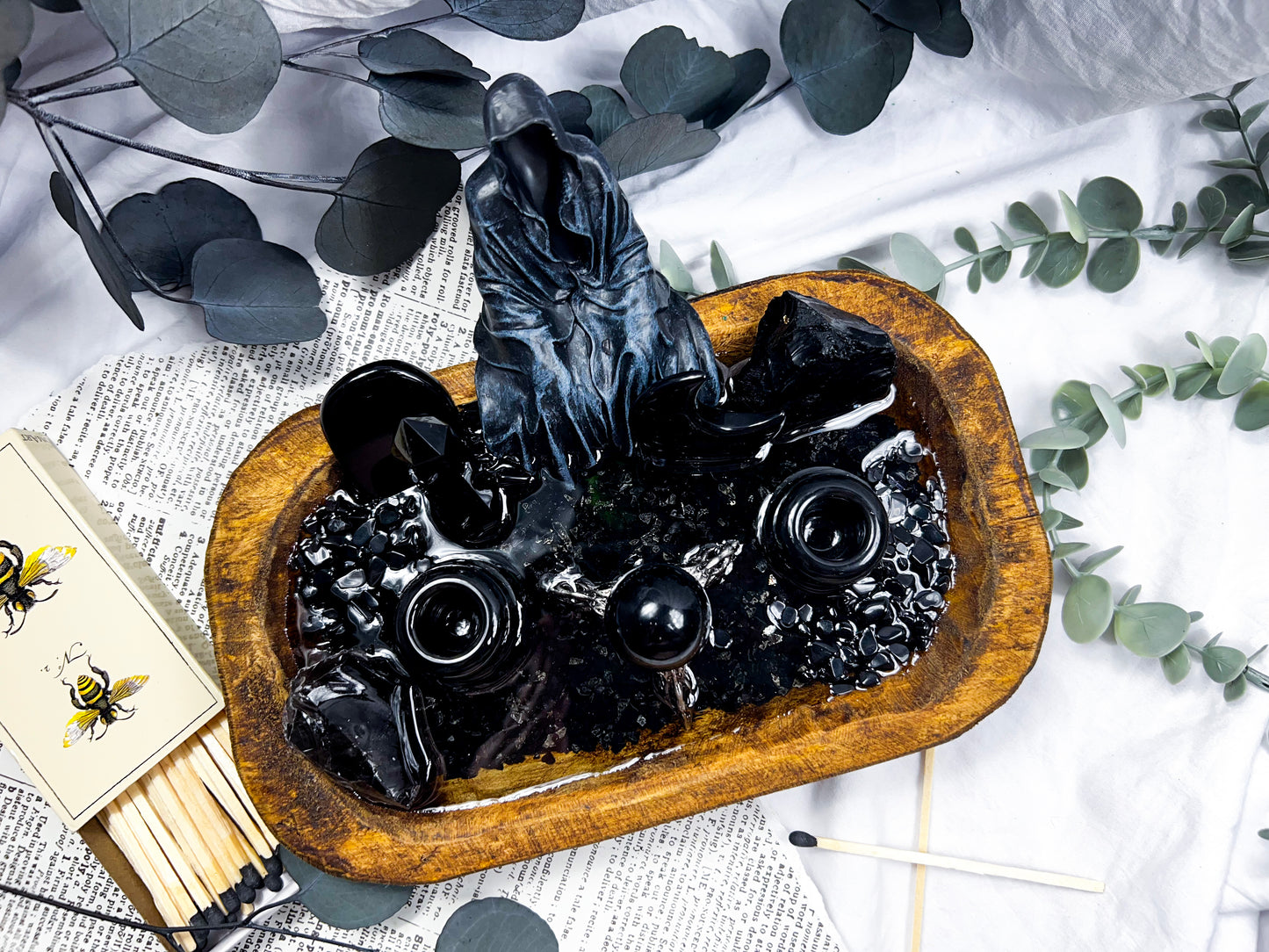 Viel Of Midnight | Incense + Candle Holder