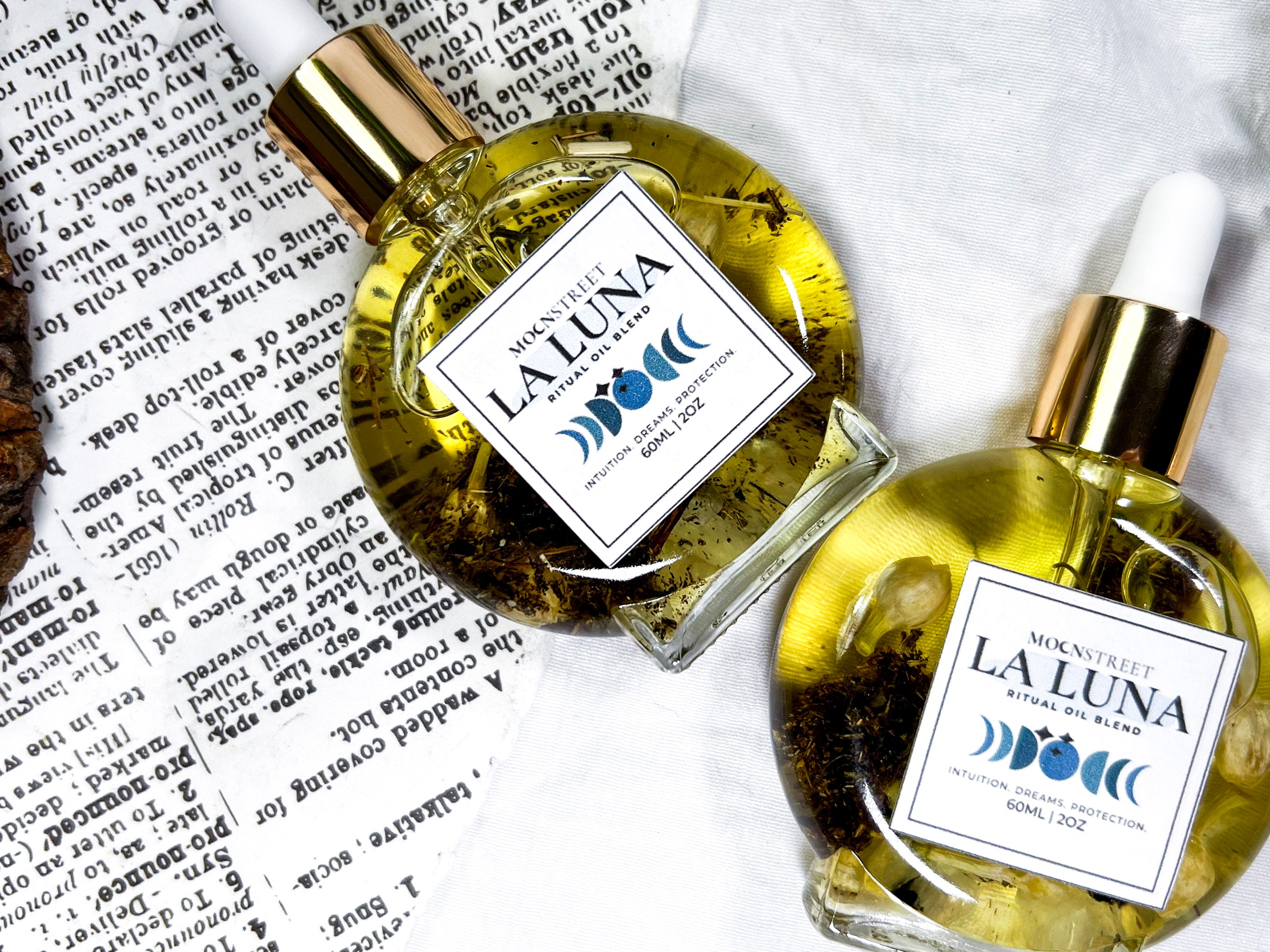 La Luna Ritual Oil | Moonstone, Jasmine, Mugwort, and Lunar Scent