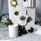 Sacred Growth Ceramic Altar | White 5x7 with Hamsa, Moss Agate Moon, Lotus, Sun and Succulent Accents