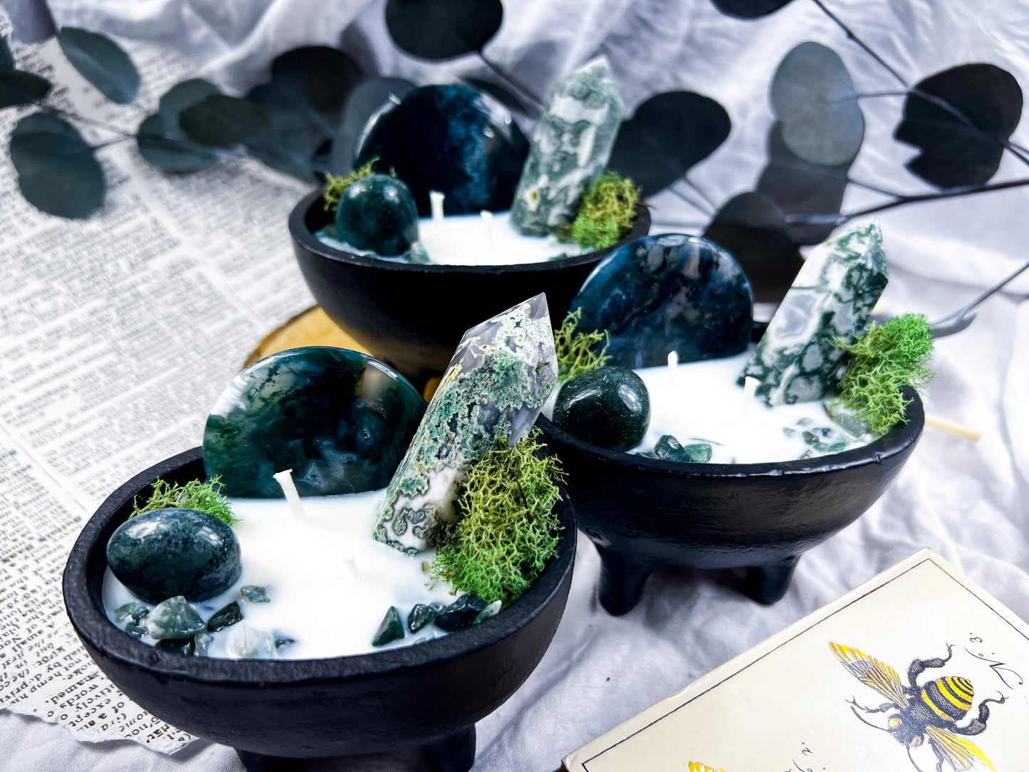 Enchanted Moss | Cast Iron Cauldron Candles