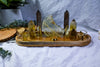 Golden Smoke Altar | Smoky Quartz & Citrine Ritual Altar for Protection, Abundance & Focus