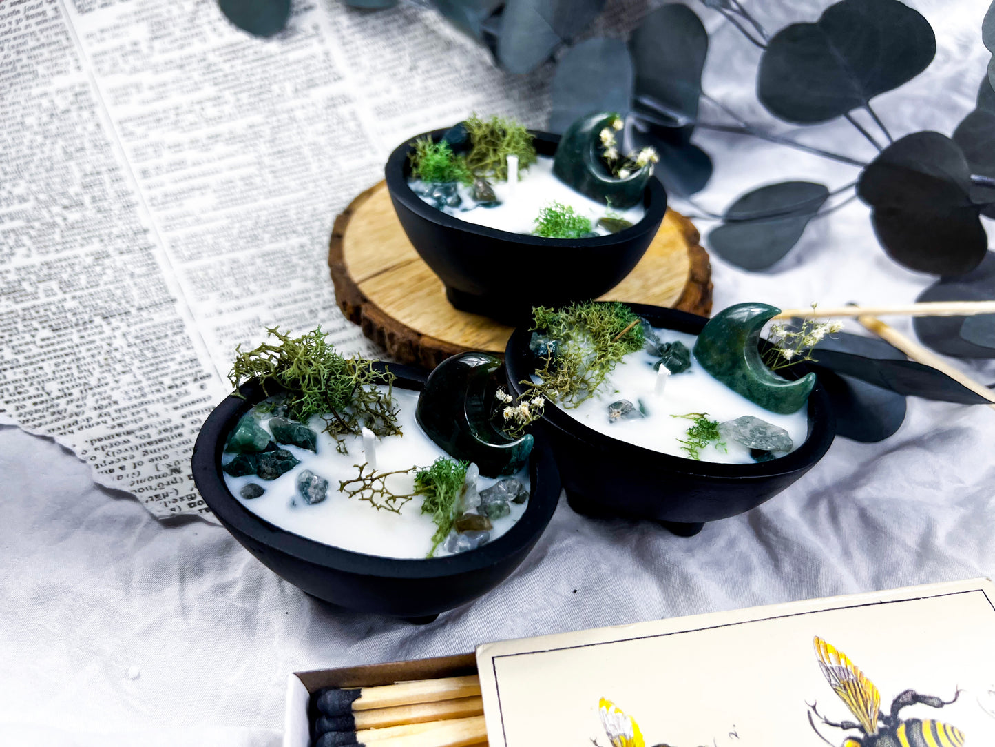 Enchanted Moss | Cast Iron Cauldron Candles