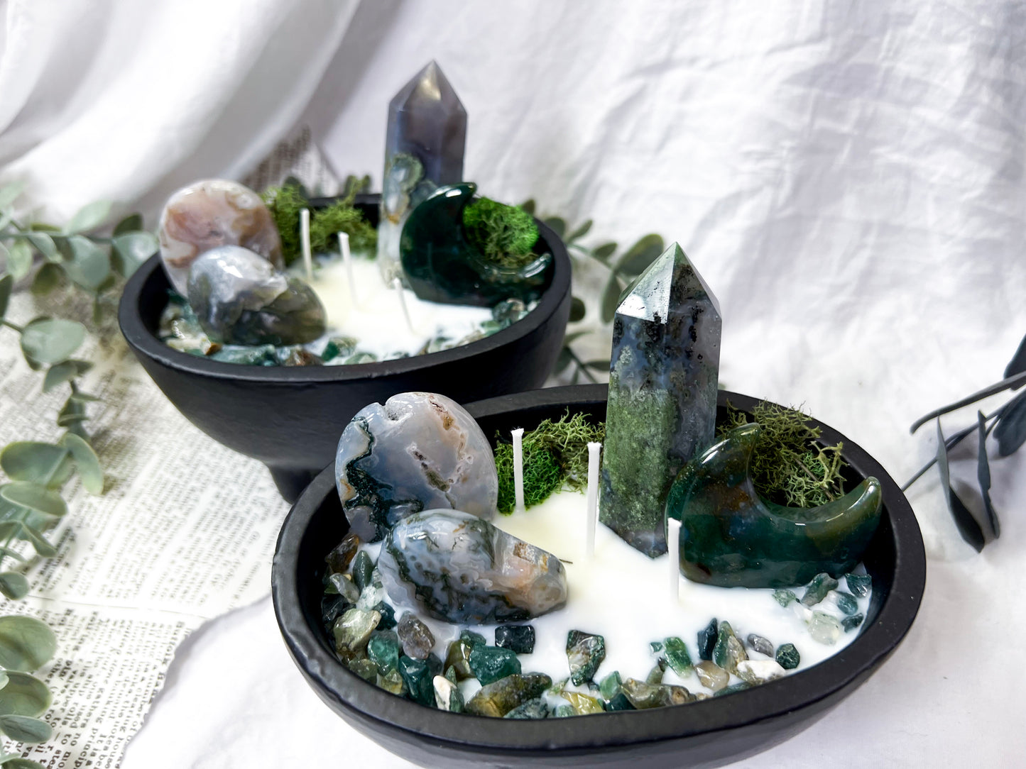 Mossy Path | Large Cauldron Candle