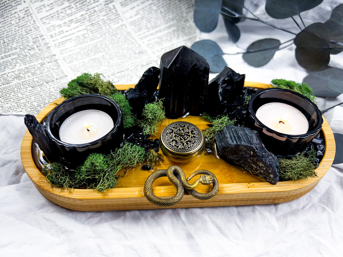 The Protection Tray | Incense + Candle Holder