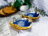 Tidal Clarity | Oyster Shell Altar with Blue Aventurine Moons, Clear Quartz Towers and Double Tealight Holders