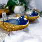 Tidal Clarity | Oyster Shell Altar with Blue Aventurine Moons, Clear Quartz Towers and Double Tealight Holders