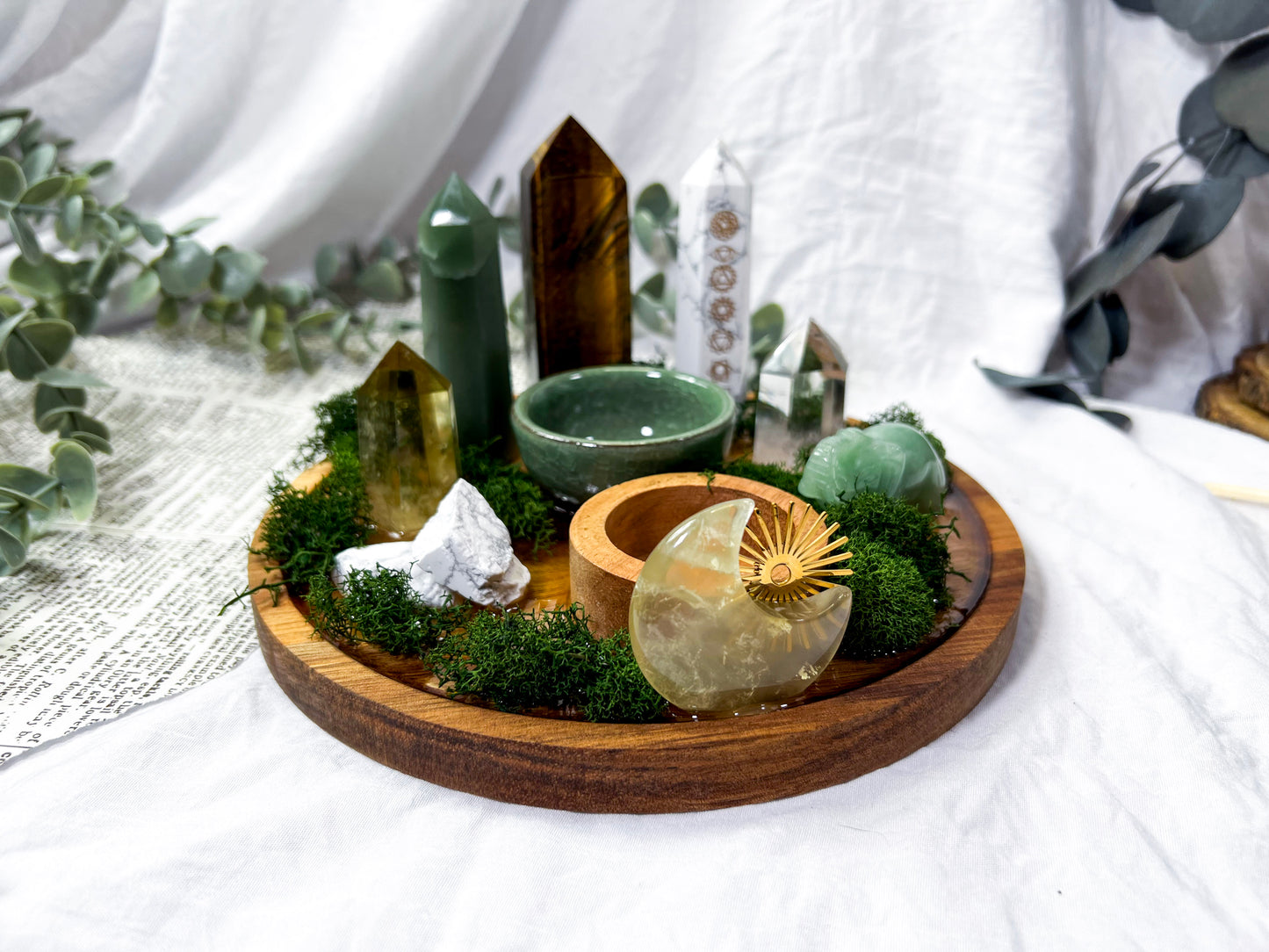 Eternal Whisper | Large Round Crystal Altar