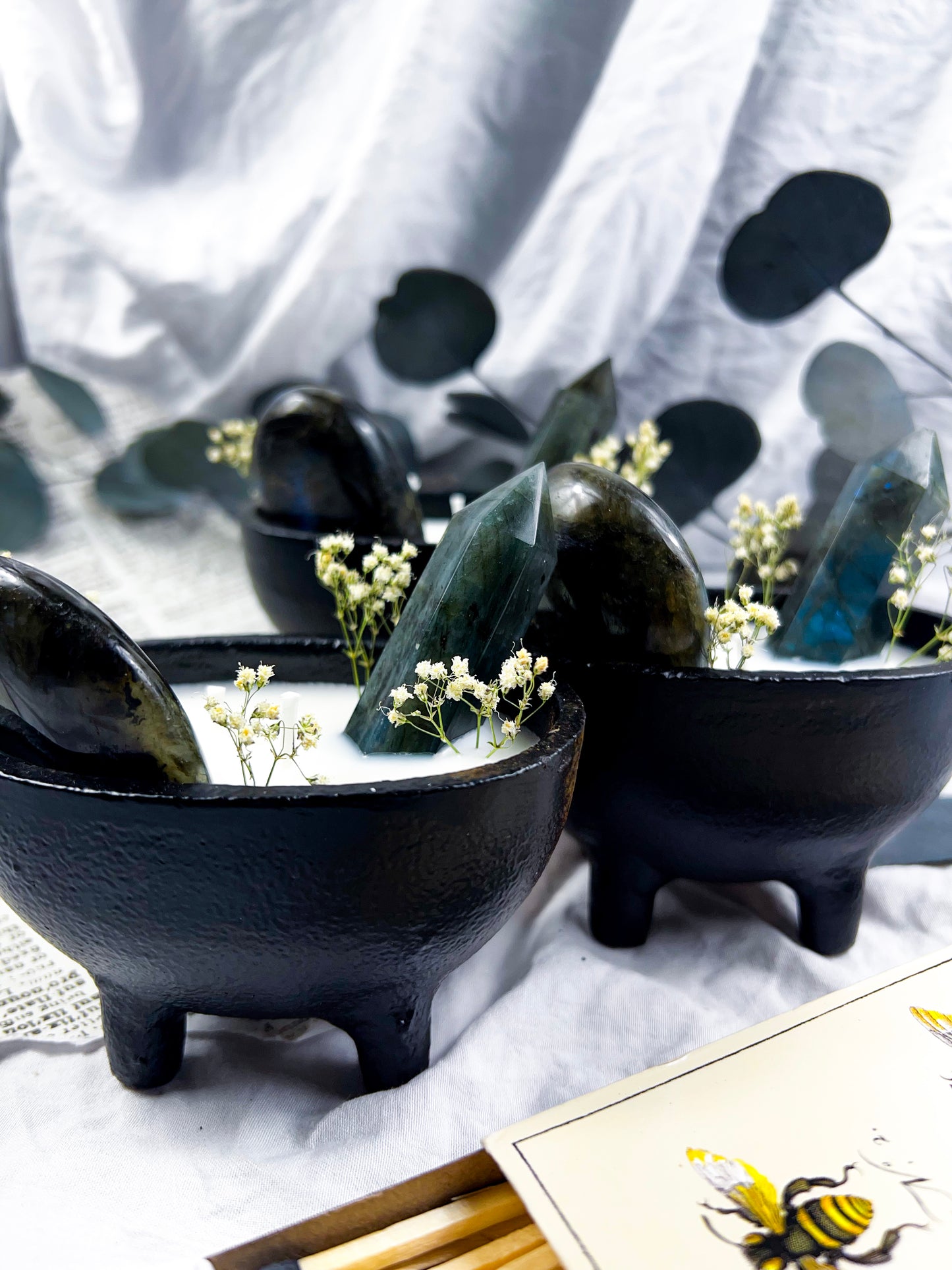 Serpent's Sage | Cast Iron Cauldron Candles