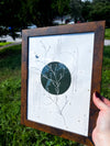 Money Abundance Prosperity Wall Art | 9x12 Framed Original Witchy Botanical Painting