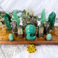 Golden Root | Pyrite & Green Stone Altar | Abundance, Confidence, Grounding