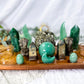 Golden Root | Pyrite & Green Stone Altar | Abundance, Confidence, Grounding