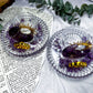 Amethyst Moon Tealight & Incense Holder | Crystal Candle Holder | Meditation & Altar Decor