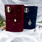 PREORDER | Handmade Grimoire Journal | Ritual Notebook | Crystal Charm Spell Book | Faux Leather A5 A6 Journal | Witchcraft Journal | Refillable Notebook