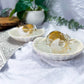Pearl Tide | Clear Quartz Seashell Tealight Holder Tarot Card Display