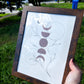 Protection Cleansing Healing Wall Art | 9x12 Framed Original Witchy Moon Phase Painting