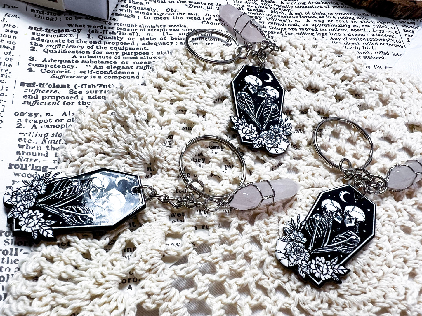 Skeleton Lovers Keychain