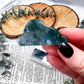 Moss Agate Mini Set | Thumb Stone and Cloud Carving for Grounding and Growth | Pocket Nature Magic