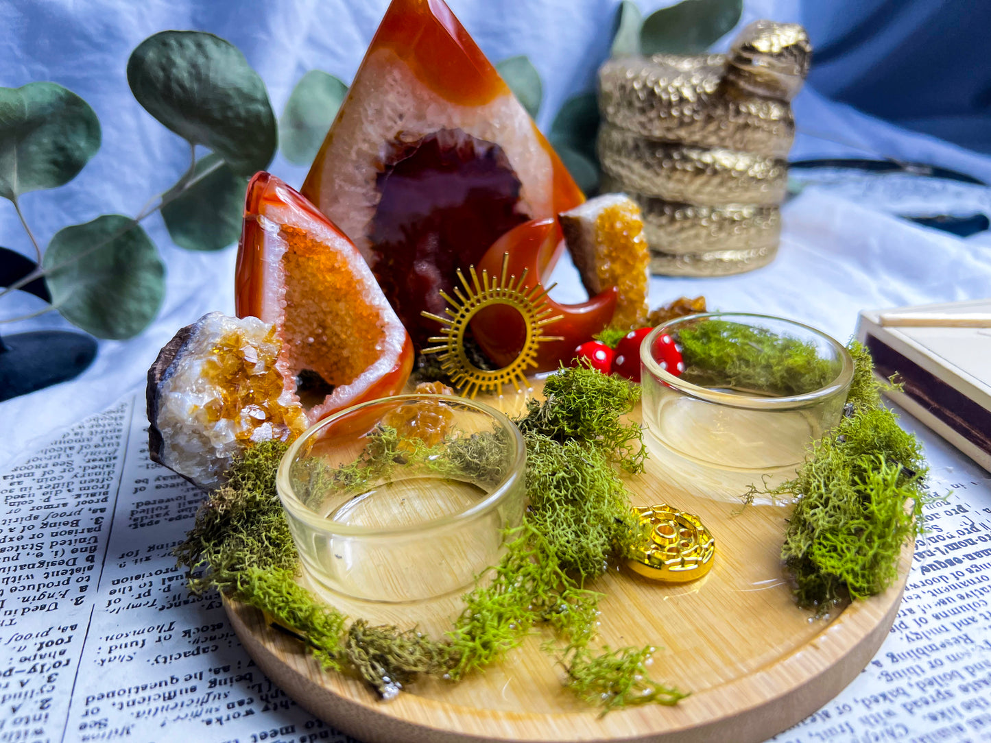 Carnelian Vitality | Incense + Candle Holder