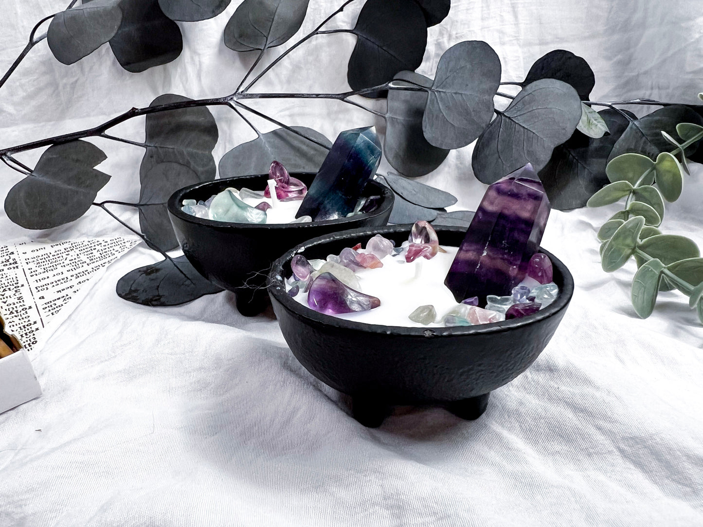 Fluorite Towers | Small Cauldron Candle