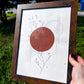 Calming Healing Wall Art | 9x12 Framed Original Witchy Botanical Painting