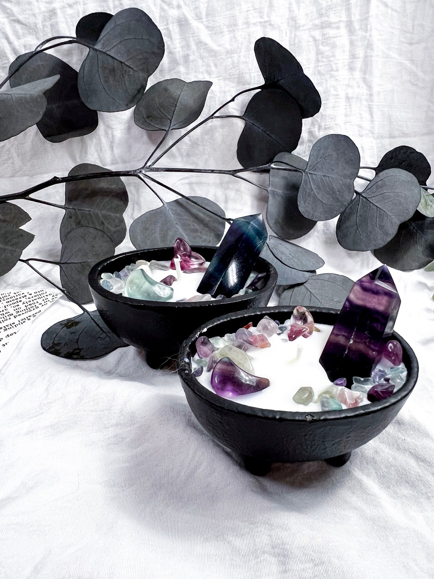 Fluorite Towers | Small Cauldron Candle