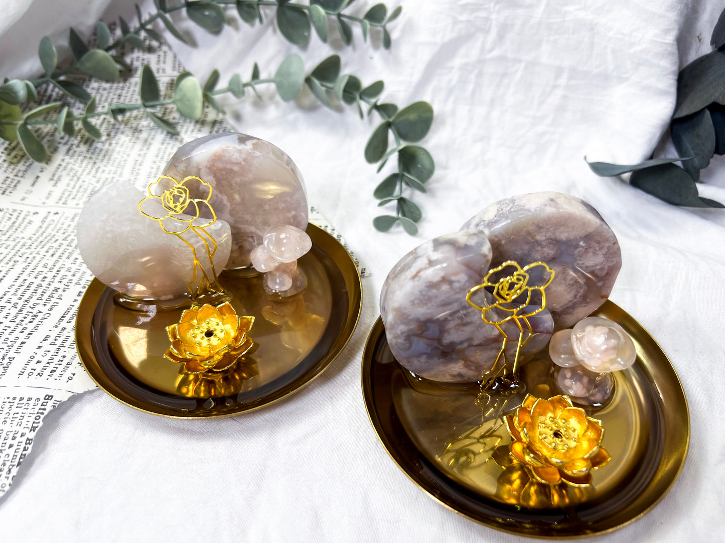 Celestial Bloom | Gold Incense Holder