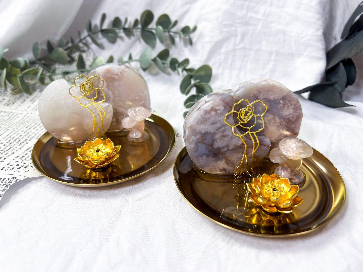 Celestial Bloom | Gold Incense Holder