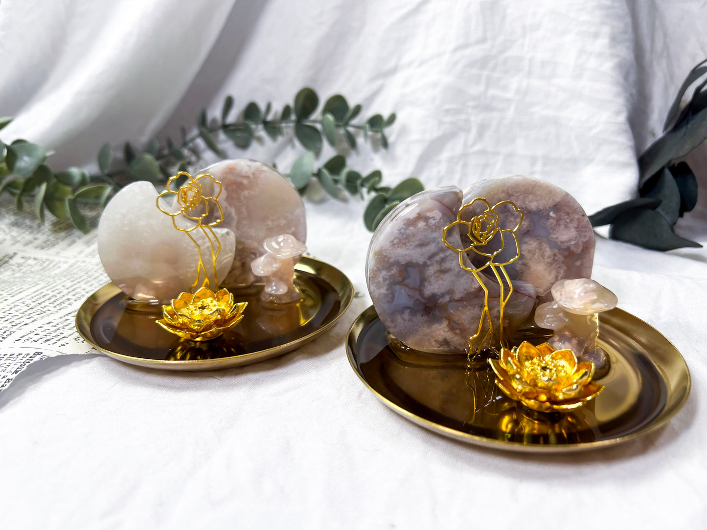 Celestial Bloom | Gold Incense Holder