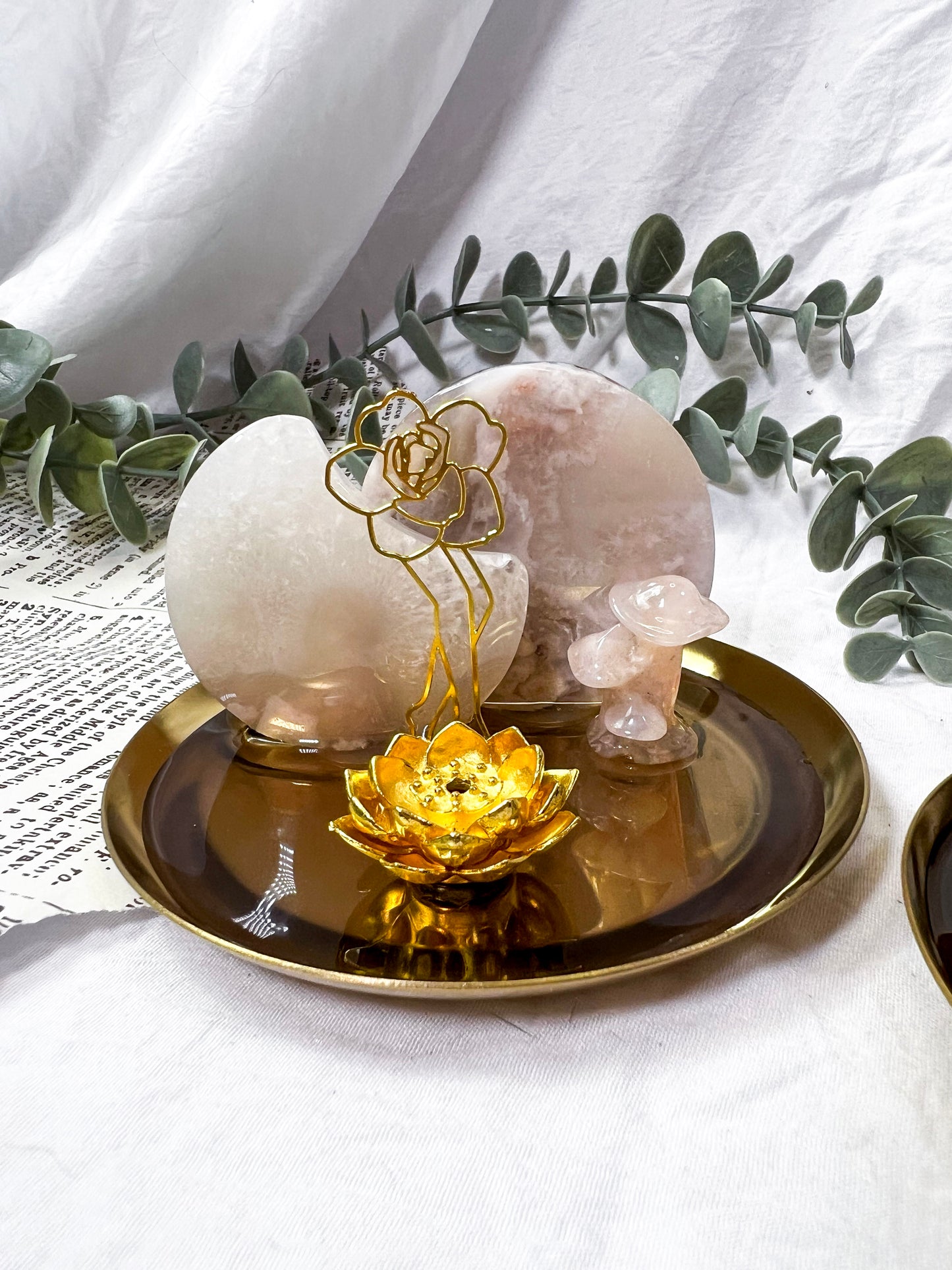 Celestial Bloom | Gold Incense Holder