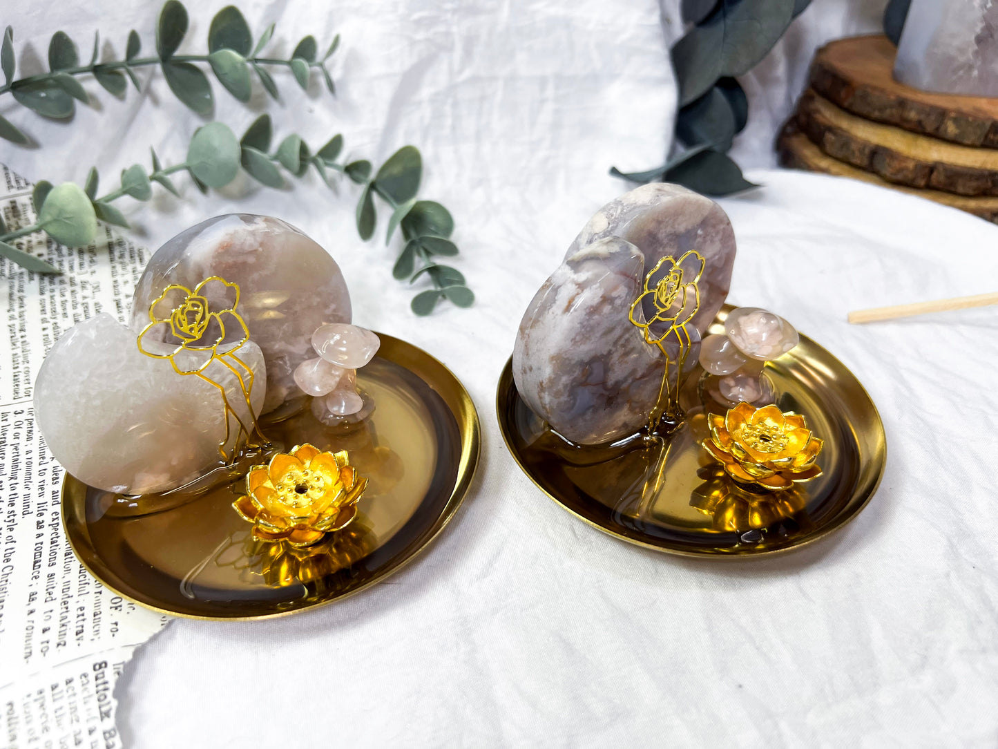 Celestial Bloom | Gold Incense Holder