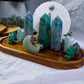 Calm Current Altar | Amazonite, Blue Calcite & Green Aventurine Altar for Peace, Healing & Growth