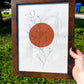 Calming Healing Wall Art | 9x12 Framed Original Witchy Botanical Painting