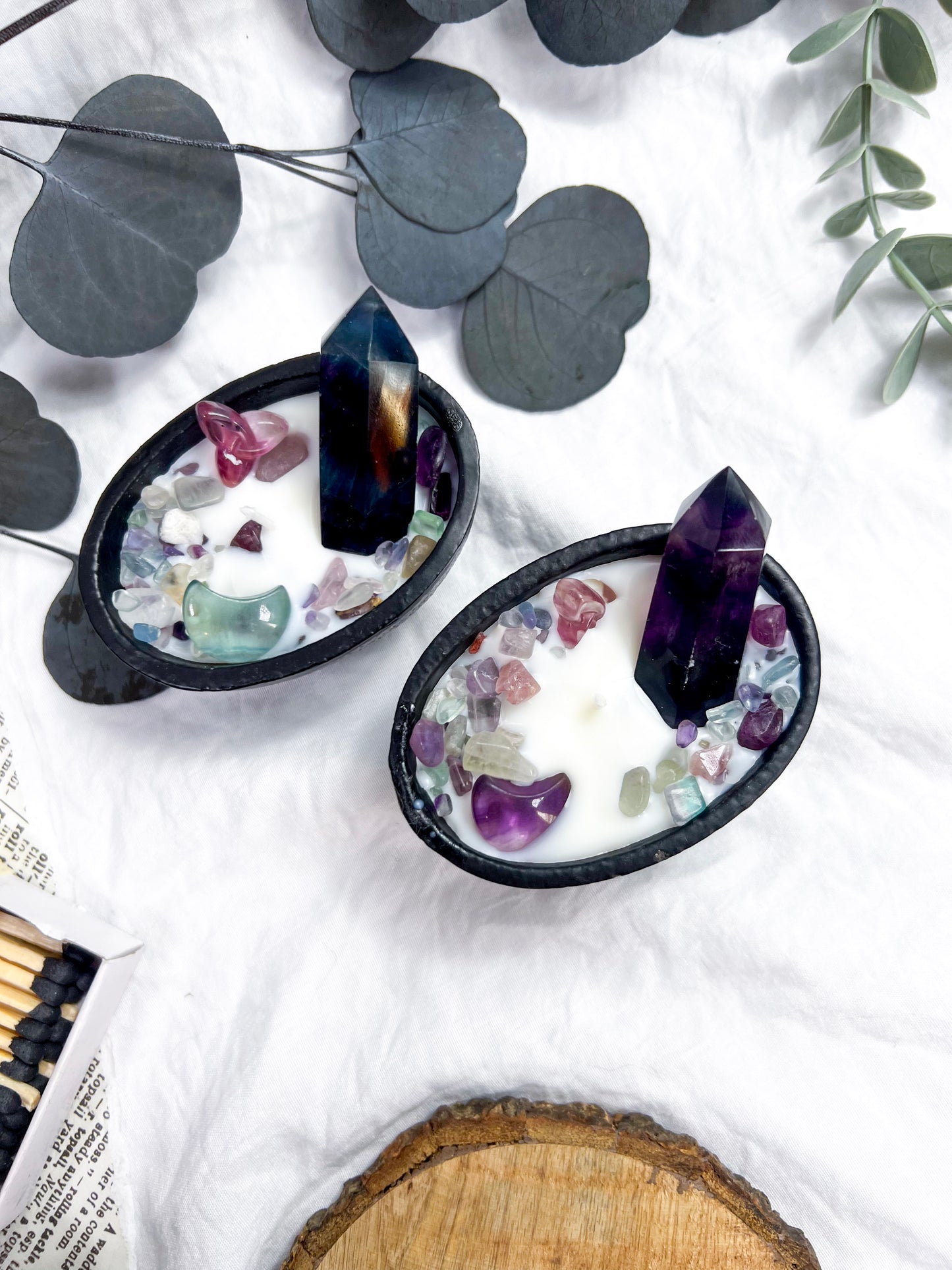 Fluorite Towers | Small Cauldron Candle