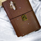 PREORDER | Handmade Grimoire Journal | Ritual Notebook | Crystal Charm Spell Book | Faux Leather A5 A6 Journal | Witchcraft Journal | Refillable Notebook
